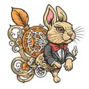 bad bunny tattoo design idea