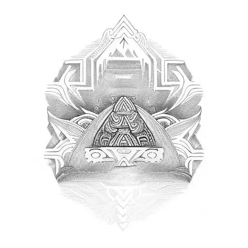 Maori-inspired surfboard tattoo design idea