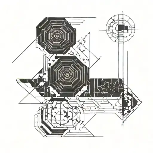 I want a timeline depicted with pixelated art tattoo from forearm to biceps  tattoo design idea