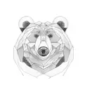 Bear tattoo design idea