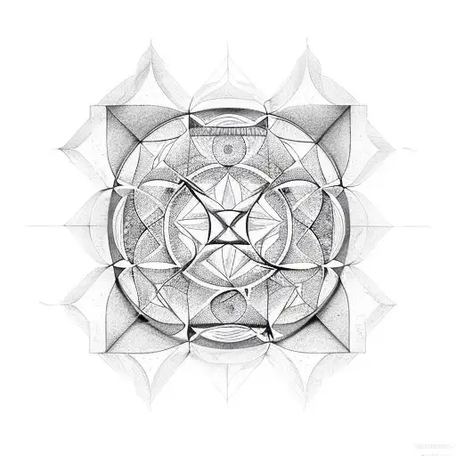 sacred geometry  tattoo design idea
