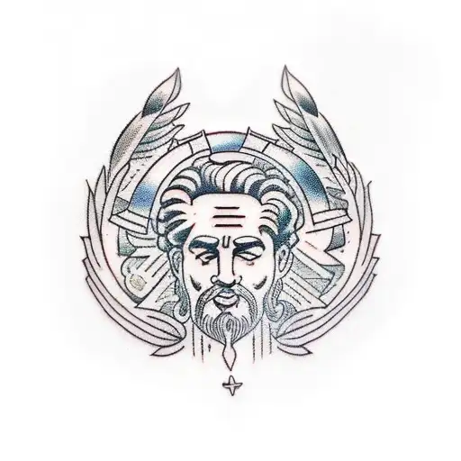 Stoic greek vibes tattoo design idea