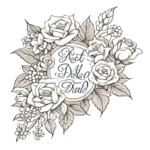 rest in peace dad tattoo design idea