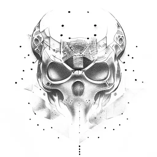gost call of duty tattoo design idea