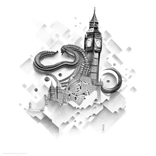 London Exchange program in 2022 tattoo design idea