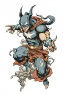 marvel and dc universe inside tattoo design idea