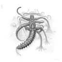 centipede tattoo design idea