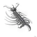 centipede tattoo design idea