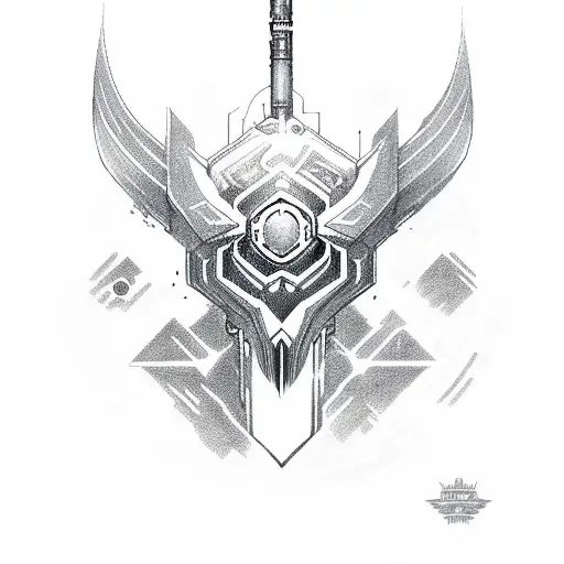 Sketch Sword Tattoo Idea - BlackInk AI