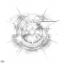 energy sword tattoo design idea