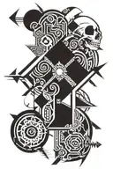 wild mode on tattoo design idea