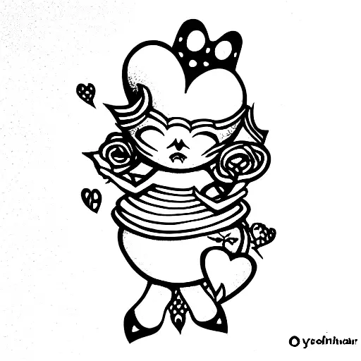 alice in wonderland tattoo design idea