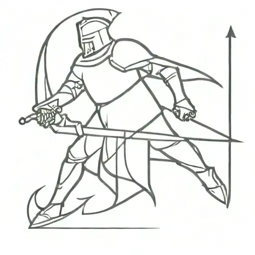 engraving, middle ages, dead knight tattoo design idea