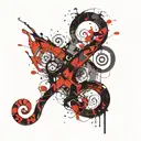 question mark tattoo design idea