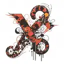 question mark tattoo design idea