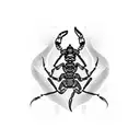 scorpion bartender tattoo design idea