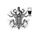scorpion bartender tattoo design idea