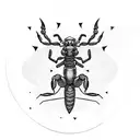scorpion bartender tattoo design idea