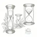 Incorporate a clock or hourglass to symbolize the concept of 'memento vivere' (remember to live) tattoo design idea