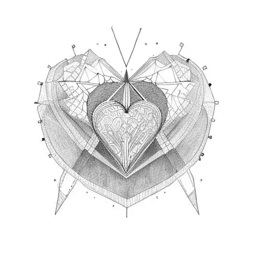 Crying Heart tattoo design idea