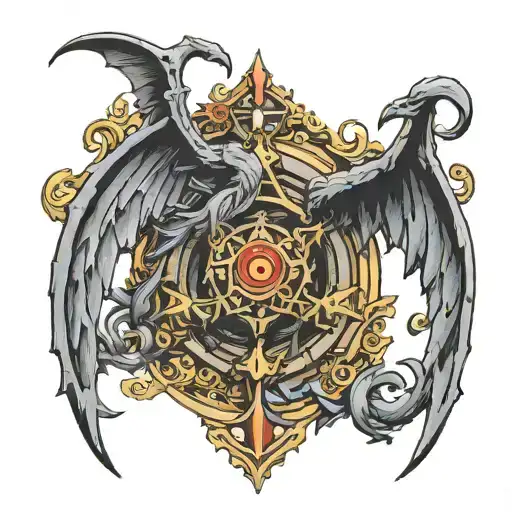 baldur's gate tattoo design idea
