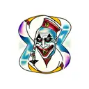 Joker card tattoo design idea