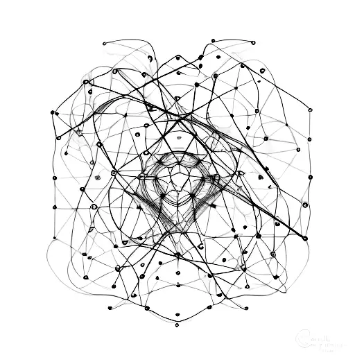 Synesthesia-inspired neural network circuitry tattoo design idea