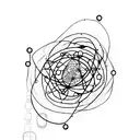 Synesthesia-inspired neural network circuitry tattoo design idea