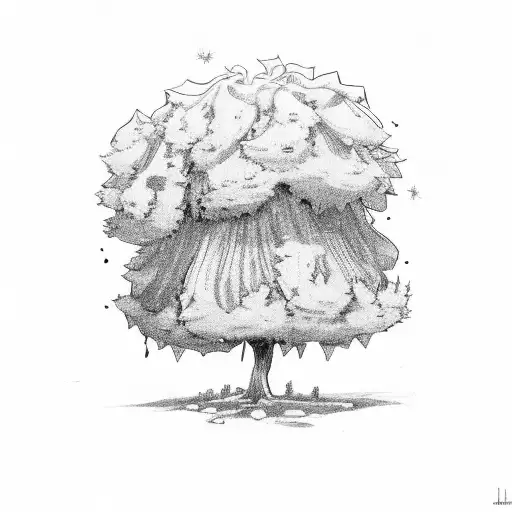 Ferdinand the bull under tree tattoo design idea