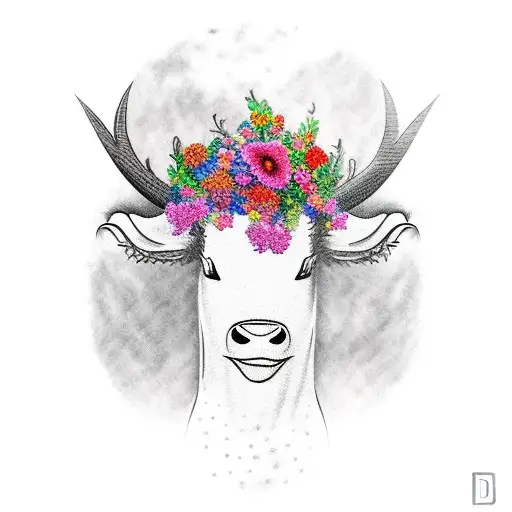 Ferdinand the bull under tree tattoo design idea