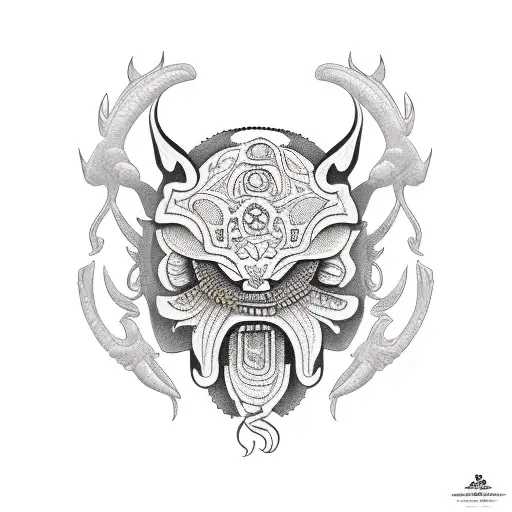 Maya culture tattoo design idea