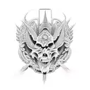 Kukulcan Dios maya tattoo design idea