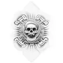 Kukulcan Dios maya tattoo design idea