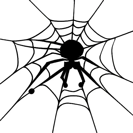 Spider Web tattoo design idea