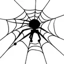 Spider Web tattoo design idea