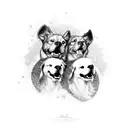 Hermes and Cerberus tattoo design idea