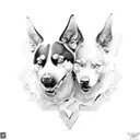 Hermes and Cerberus tattoo design idea