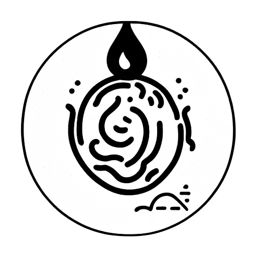 Brain and heart. Calcifer tattoo design idea