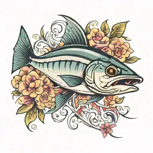 finicky-mackerel tattoo design idea