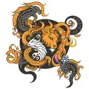 leo taurus pisces capricorn gemini tattoo design idea