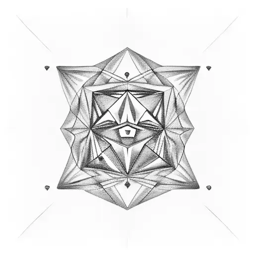 a diamond with an outline of the golden girls sitting around the dining table inside the diamond. A slice of cheesecake  tattoo design idea