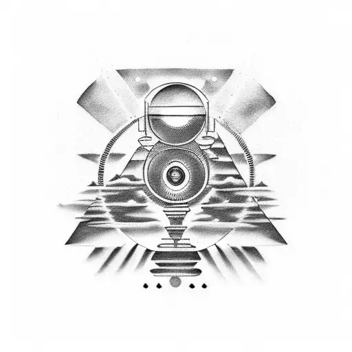 Interstellar communication through morse code tattoo design idea