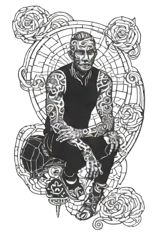 over thinker tattoo design idea