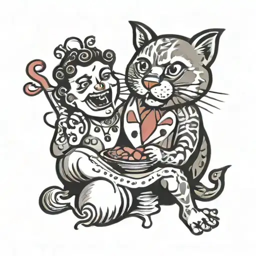 gluttony tattoo design idea