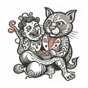 gluttony tattoo design idea