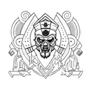 Morior Invictus tattoo design idea