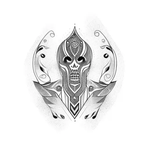 neck tattoo tribal tattoo design idea