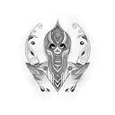 neck tattoo tribal tattoo design idea