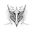 neck tattoo tribal tattoo design idea