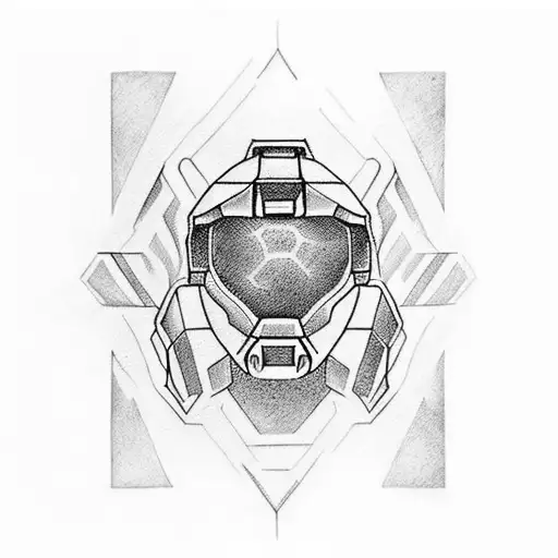 halo tattoo design idea